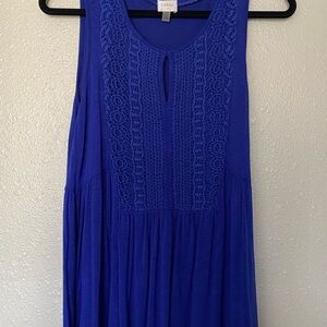 Cupio Blue Sleeveless Dress